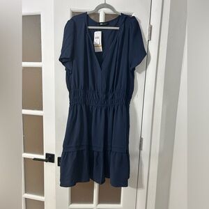 Chetta B Deep Blue Mini Dress